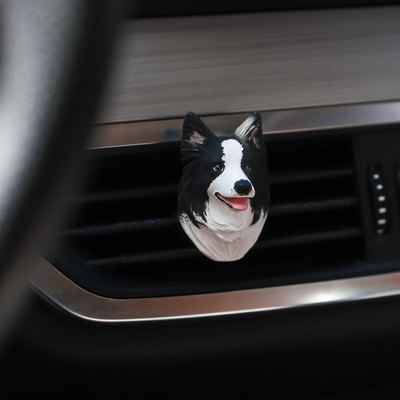 边牧车载香薰扩香石出风口装饰车内饰品汽车内饰用品大全