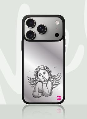 CASE ins小众高级感天使翅膀镜面iPhone17手机壳17Pro Max 17Air磁吸补妆