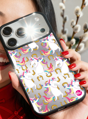 适用iPhone17ProMax磁吸手机壳17Air新年镜面防摔马到成功17Pro新款高级感magsafe国潮