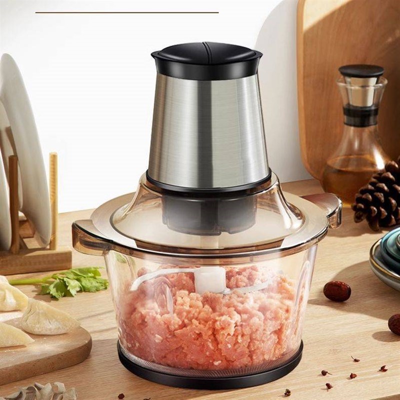 绞肉机家用电动不锈钢全自动多功能小型大功率肉馅商用切肉料理机