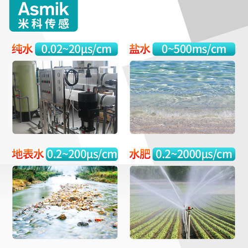 工业线上电导率仪纯水检测TD水质检测仪E感测器测试仪电极监视器