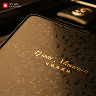 巫 音乐盒古典音乐家头像徽章音乐礼欧式复古手摇八音盒