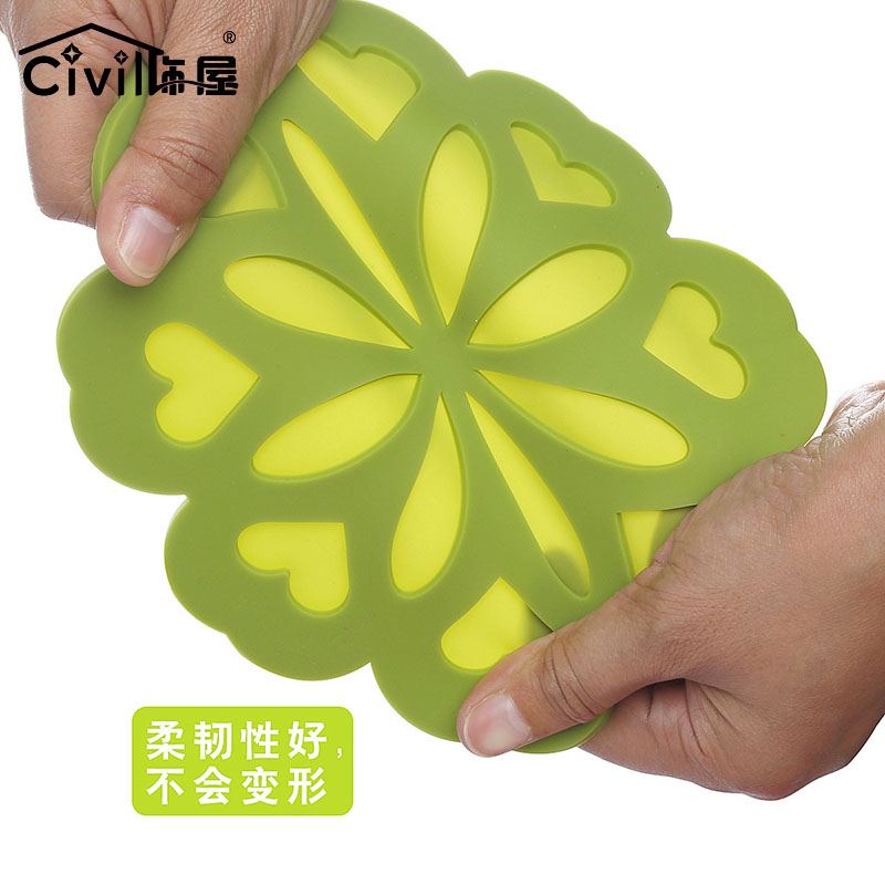饰屋硅胶隔热垫餐桌垫防滑环保碗垫盘垫防烫垫锅垫砂锅垫001