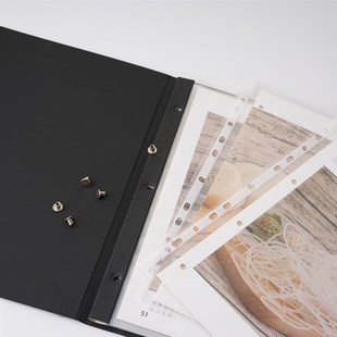 高档插袋菜单定制防水活页菜单制作菜谱本 活页 菜单本定制