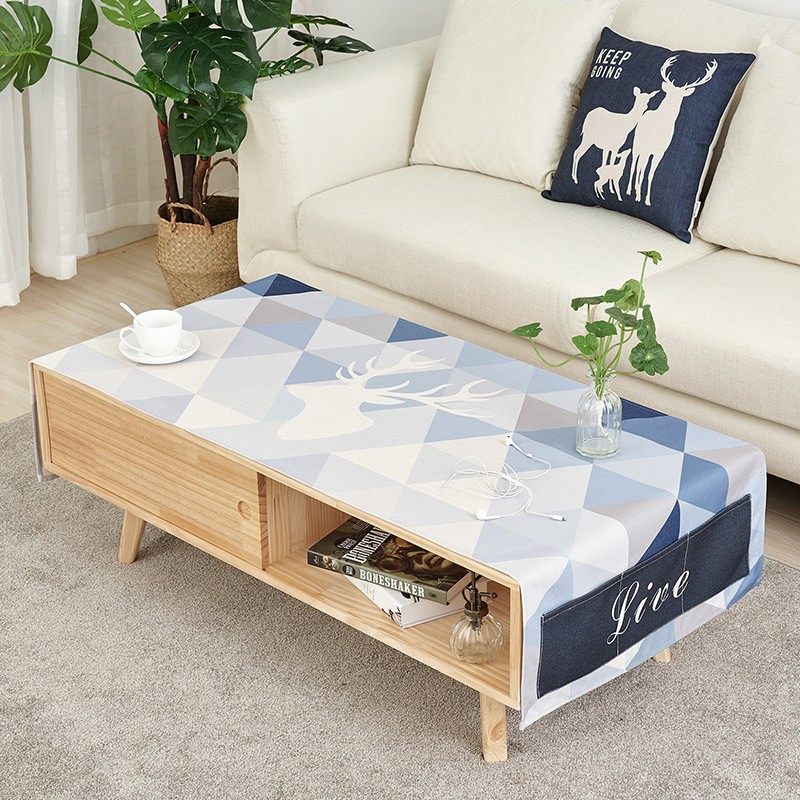 客厅in茶几长方形罩桌布少女心电视柜布艺盖巾棉麻小新定制,居家布艺,桌布,淘宝优惠券,粉丝福利购,淘宝优惠卷