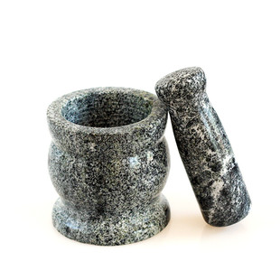 青石手工石臼大号蒜臼家用捣蒜器压蒜器蒜泥器捣药罐捣碎器研磨器