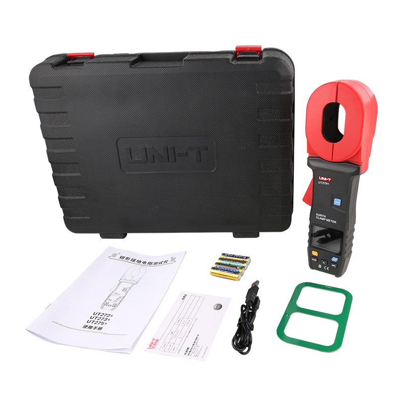 优利德UT272+钳形接地电阻测试仪高精度钳型数字电阻表防雷地阻仪