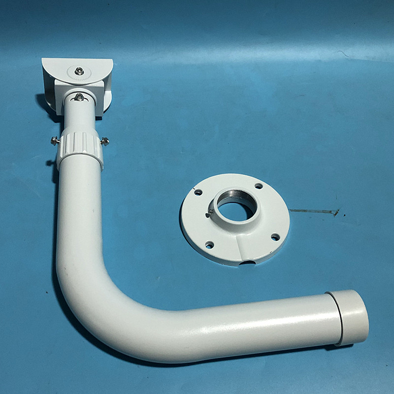 监控伸缩支架铝合金摄像机支架加长室外围墙L型弯管鸭嘴壁装支架