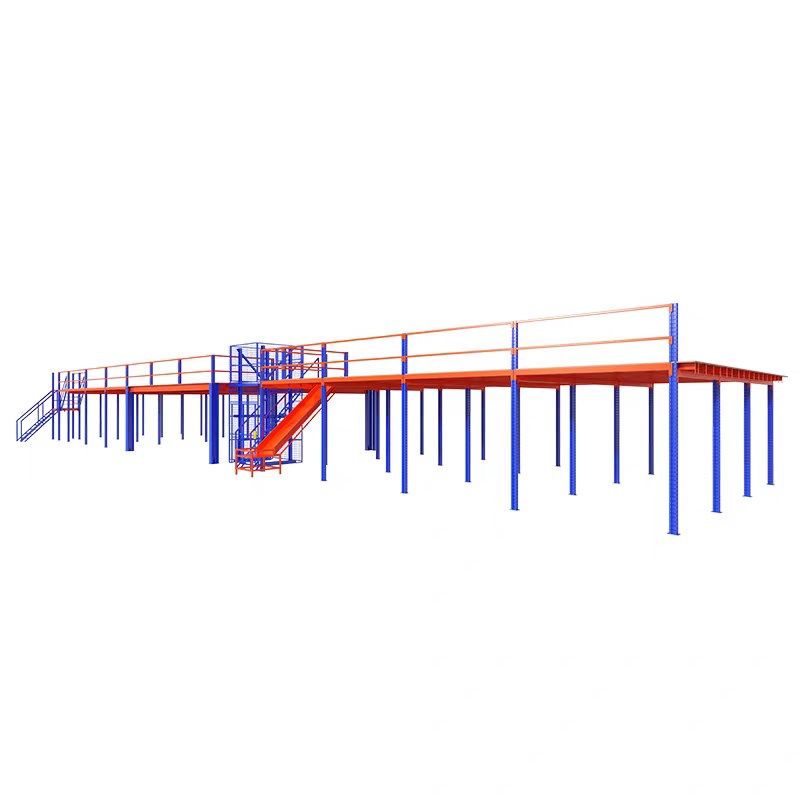 定制重型仓储阁楼平台货架大型仓库工厂车间搭建可拆卸钢结构二层