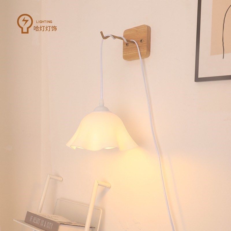 朵插电吊灯床上灯悬挂宿舍上铺灯床头灯小夜灯挂灯寝室灯学习,家装灯饰光源,护眼吊灯,淘宝优惠券,粉丝福利购,淘宝优惠卷