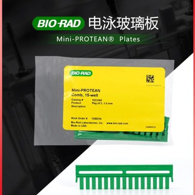 伯乐加样梳WB电泳梳子凝胶梳子垂直电泳槽加样齿梳0.75/1.0/1.5