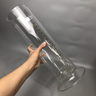 玻璃量筒3000ml分度20ml耐高温玻璃材质高精度玻璃量筒A级可定做