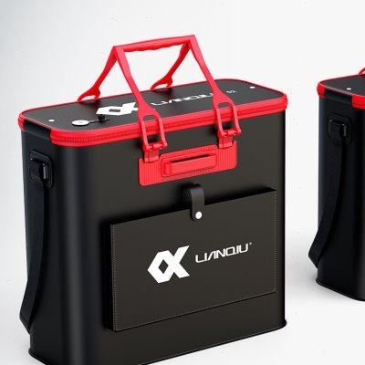 连球EVA加厚鱼护桶一体成型多功能折叠钓鱼桶活鱼桶装鱼箱子钓箱