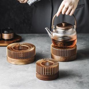 合金温茶炉蜡烛加热玻璃茶壶底座保温围炉烤茶提香烛台煮茶器 新款