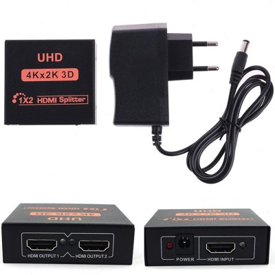 4k HDMI Splitter Full HD Switch 1X2 Split 1 in 2 Out Amplif