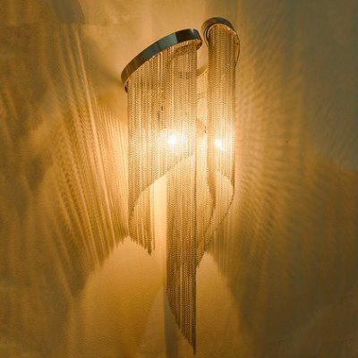 意大利Atlantis后现代奢华链条灯别墅酒店过道流苏家用艺术壁灯