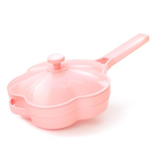 珐琅锅陶瓷汤锅平底锅不粘锅煎炒锅炖肉煲汤锅焖烧锅复底桃花锅具