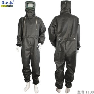 橡胶打砂衣加厚耐磨防腐蚀油漆防护服 防水耐酸碱喷砂服分连体式