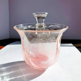 茶具 粉色葫芦气泡盖碗公道杯高档泡茶分茶器品茗杯雾海茶杯仙女