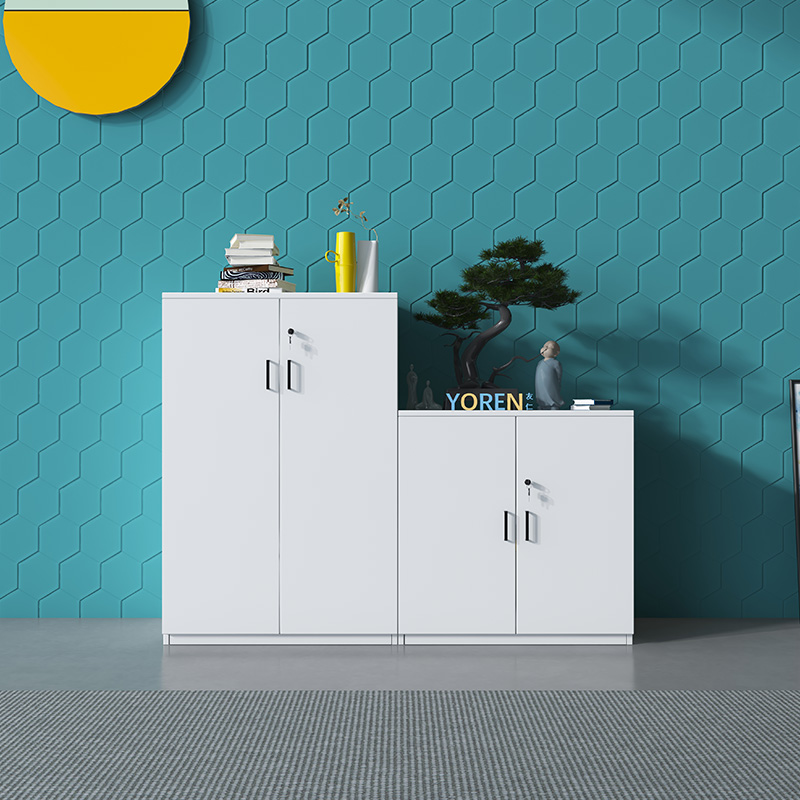 文件柜木质办公室矮柜储物柜隔断柜资料展示档案收纳落地柜办公柜