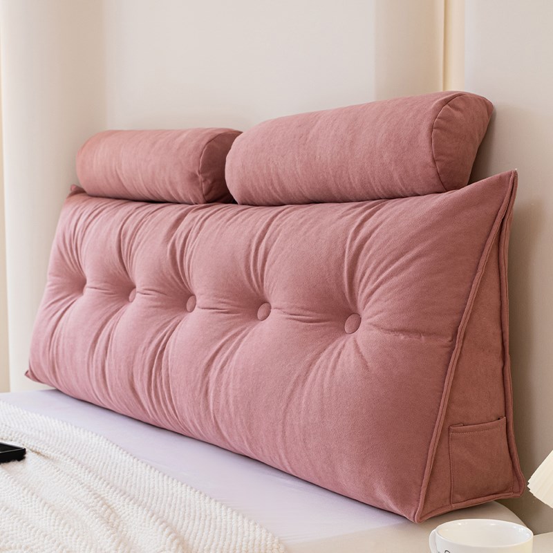 床头靠背枕三角榻榻米床上靠垫防撞软包卧室双人护腰靠枕可拆洗