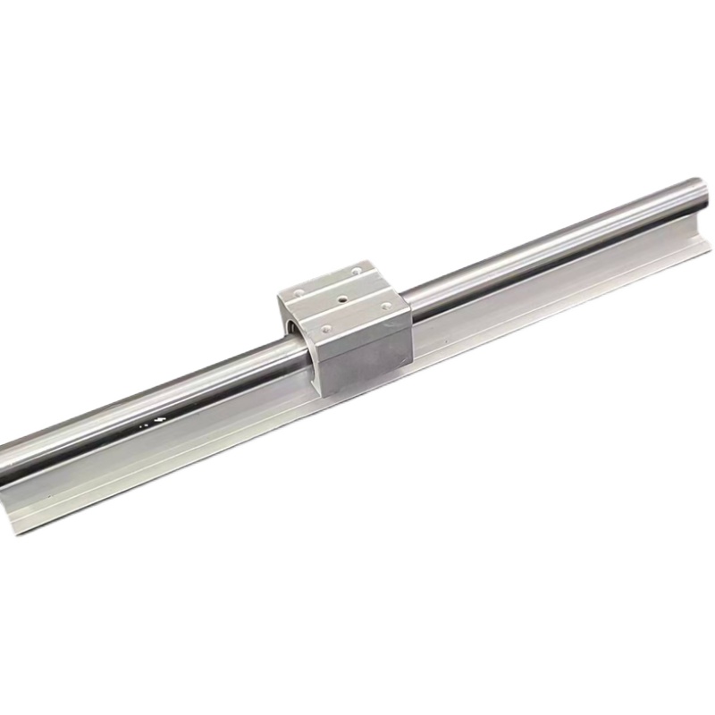 SBR直线导轨圆柱精密SBR带铝拖光轴滑块重型木工锯台滑动20全套16