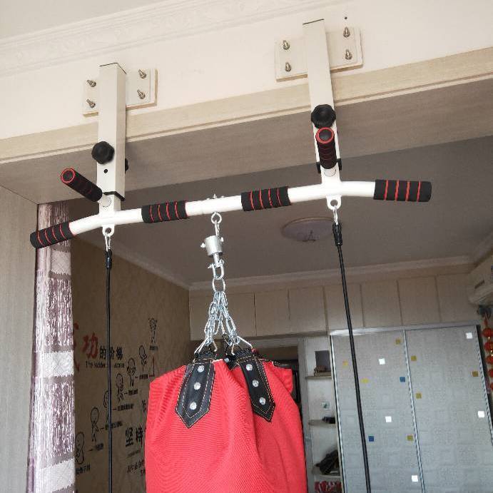 家用室内单杠墙体引体向上打孔横梁单杆墙上吊杠儿童吊环健身器材