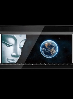 包邮鱼缸壁纸背景佛像禅画动漫自带胶可定制高清立体贴纸正胶hot