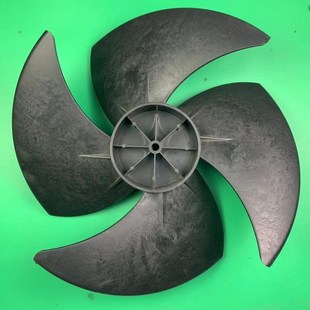 绿源风7000风量冷风机风叶环保空调扇叶四叶片塑料风轮黑色风扇