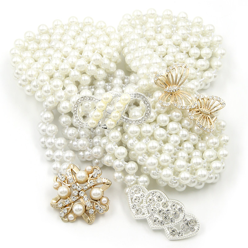 可调节收腰扣腰链纽扣女弹力装饰连衣裙时尚百搭珍珠腰带扣子配件,居家布艺,纽扣,淘宝优惠券,粉丝福利购,淘宝优惠卷