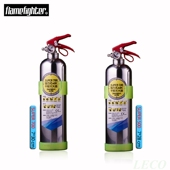 新款 汽车灭火器不锈钢手提式 家用车载灭火器干粉夜光带支架便携式