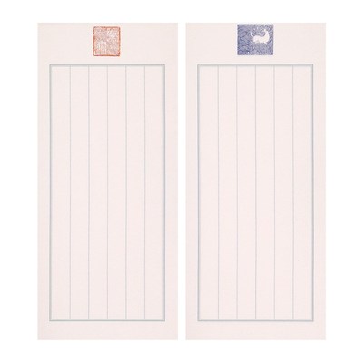 仿古小楷宣纸竖格浣花笺印谱散页信笺纸印章图案半生熟2cm小楷毛