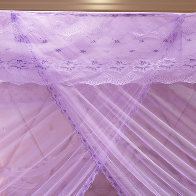 欧式宫廷蚊帐支架公主风1.8米1.5床1.2m落地双人家用三开方顶通用