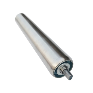 动力输送滚筒单双排链轮滚筒强制辊筒积放式滚筒包胶套胶滚筒滚轴