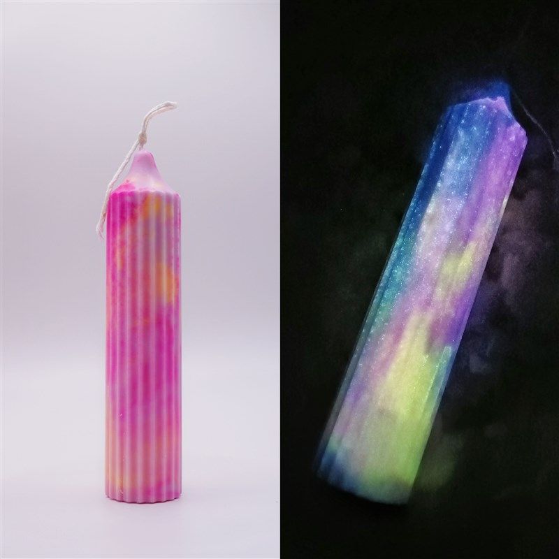 52C低温蜡烛香薰蜡烛易清理夜光荧光蜡烛 圆柱夜光 情侣礼物