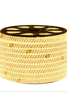 户外灯带 2835灯带180珠三排高亮防水LED灯带220V白富美led软灯带