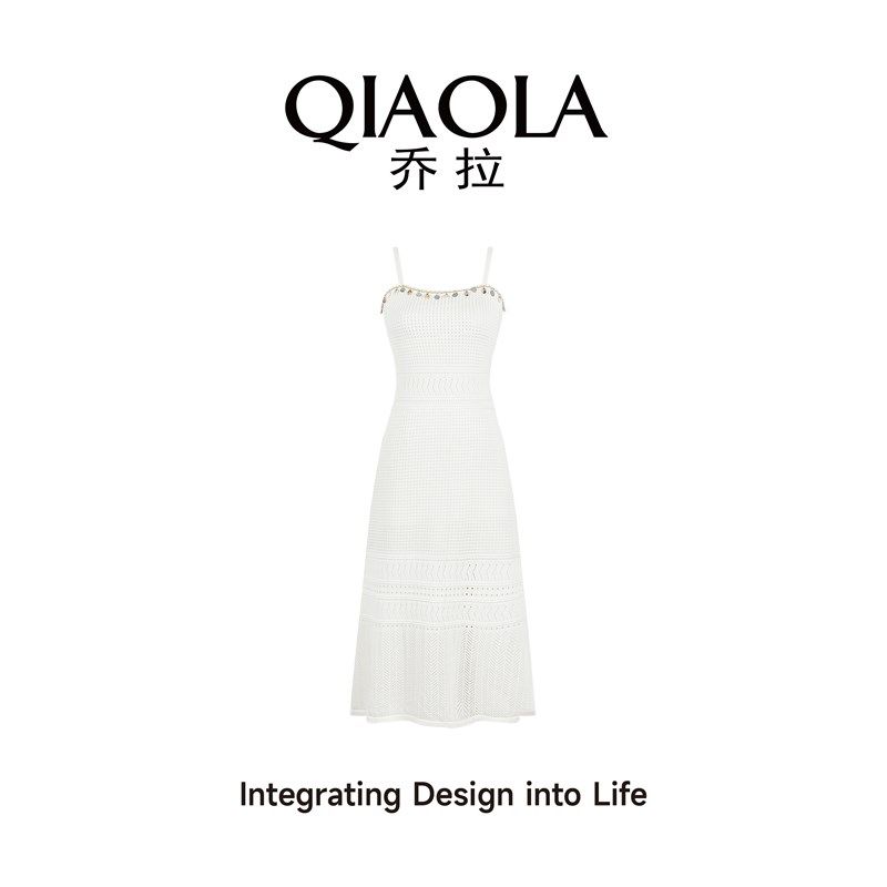 乔拉【叙夏日风】复古牛仔外套上衣女夏季白色吊带连衣裙子两件套,女装/女士精品,时尚套装,淘宝优惠券,粉丝福利购,淘宝优惠卷