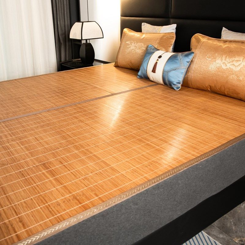 新中式竹席夏季凉席可折叠席子正反两用冰藤空调席可裸睡双人草席,床上用品,竹席,淘宝优惠券,粉丝福利购,淘宝优惠卷