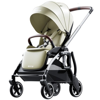 布格特-Rojo-婴儿推车避震器真避震双层护脊硬靠背双向新生儿推车