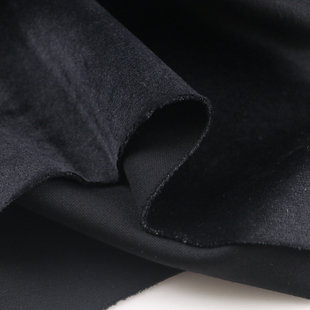 冬锦棉珠地罗马布料复合超柔加厚加绒布四面弹力针织保暖裤子面料