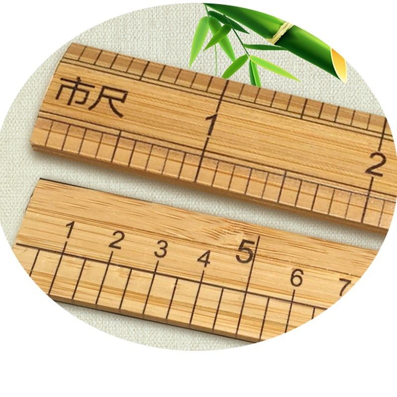 精制服装量衣米尺 30公分1尺 1米竹子尺 木尺 竹尺直尺 天然环保