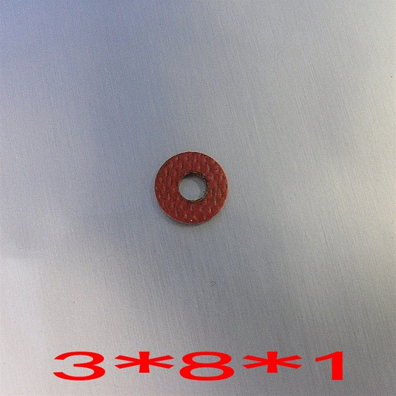 包邮M3*8*厚0.3 0.8 0.5mm1mm螺丝垫圈红色纸绝缘垫片圆形片1万价