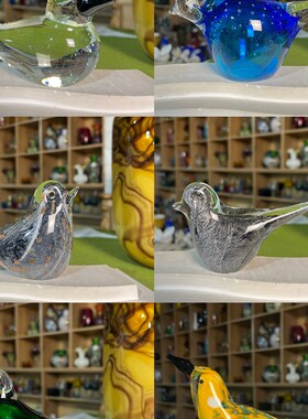 卡罗尔 B鸟合集手工琉璃创意工艺品摆件家居装饰品可爱氛围感