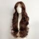 超长假发大波浪女全头套前蕾丝中分长卷发85cm日常lolita棕色cos