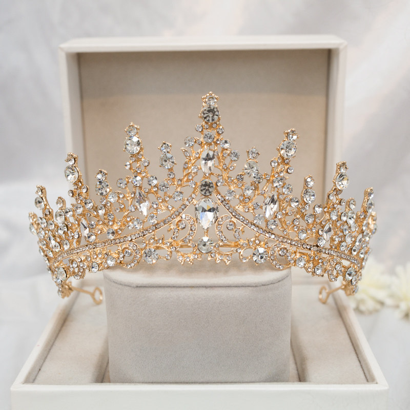 儿童皇冠头饰公主女童王冠生日演出主持人发饰小女孩高端礼服发箍