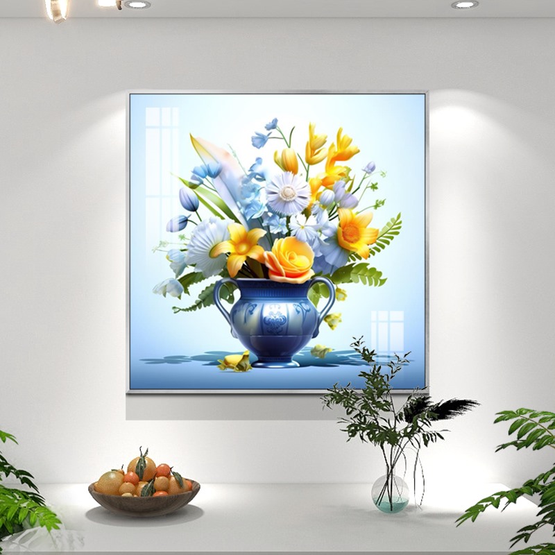 轻奢田园风餐厅背景墙装饰画高档饭厅楼梯间挂画创意楼梯间艺术画图片