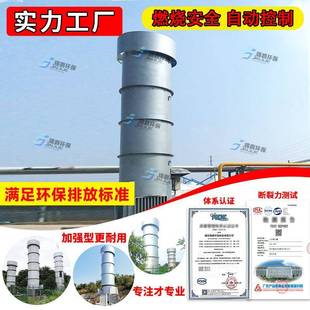 锦爵环保内燃式沼气火炬小中大型射式沼气火炬垃圾填埋场焚烧设备