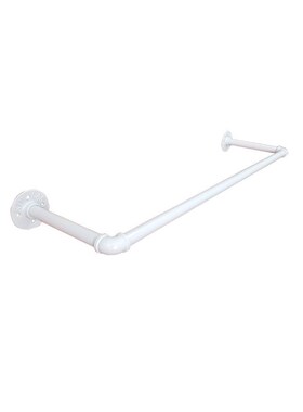 UG73晾衣杆阳台顶装家用飘窗固定式单杆室内白色挂衣杆窗台打孔晒