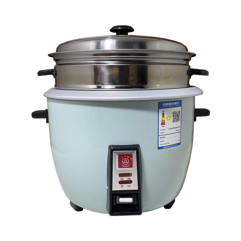 三角牌机械老款带蒸笼电饭煲无涂层鼓型煮饭锅蒸保温加热家用老式
