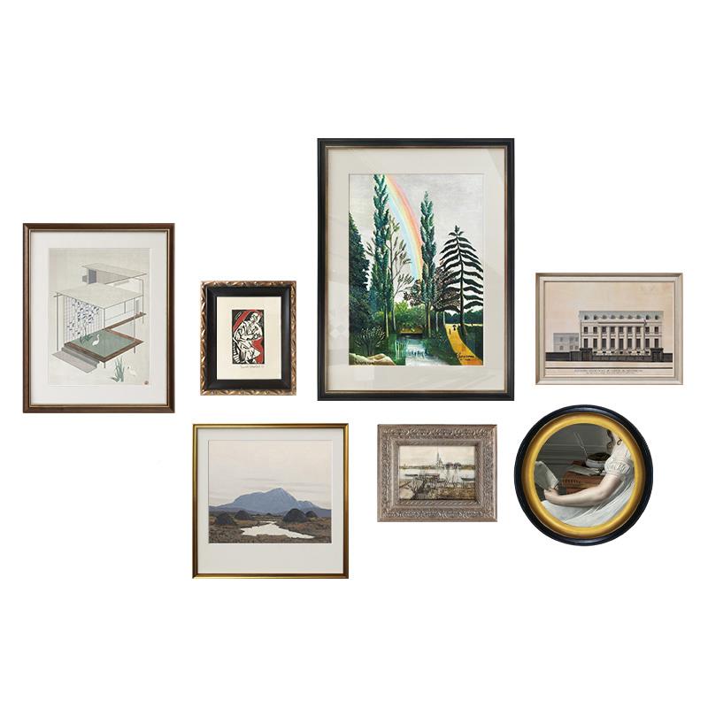 JIAN加JA397/北现代艺术装饰画 客欧厅餐厅玄关挂安沙发背画景墙